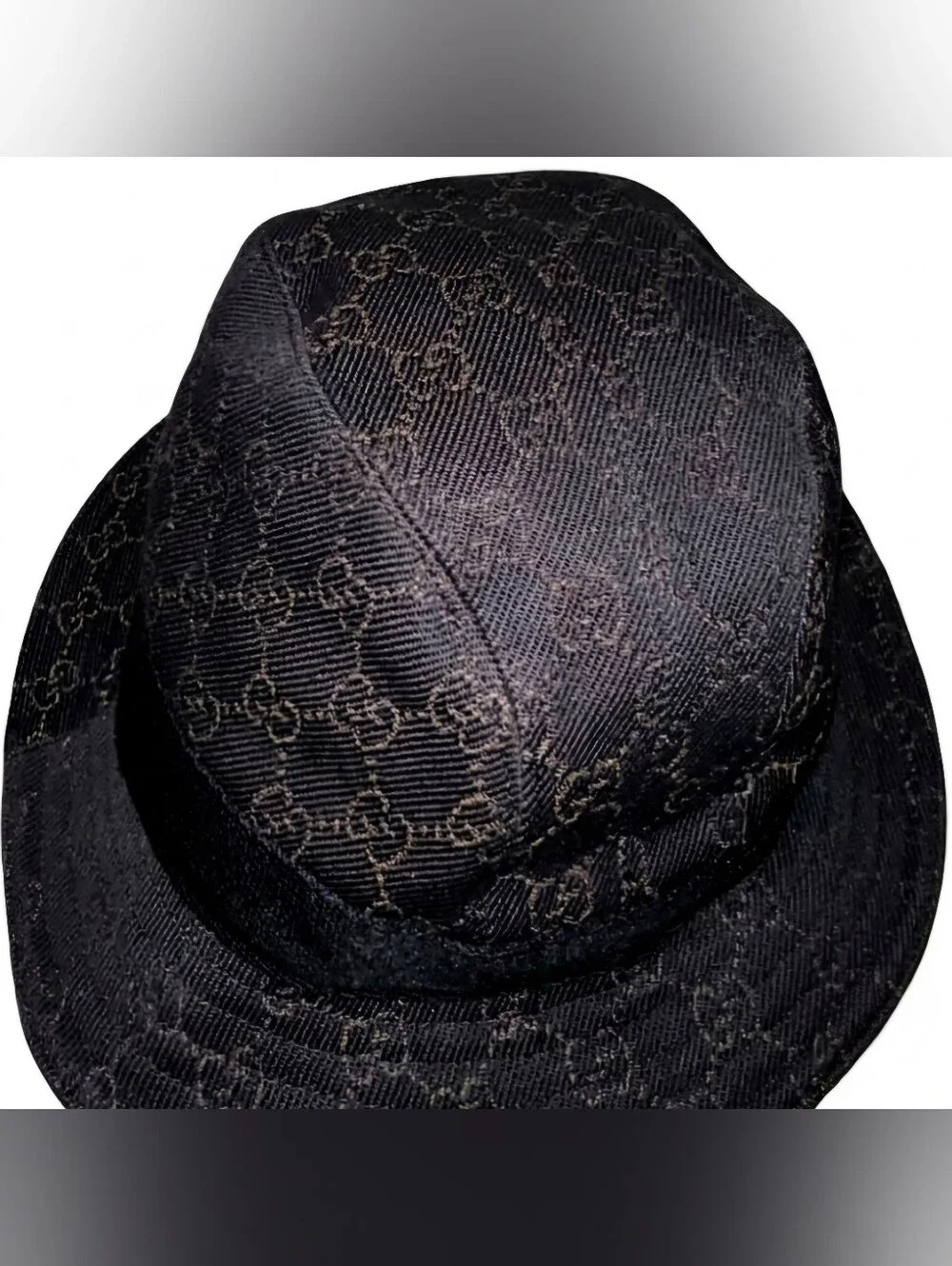 Gucci Interlocking GG Brown Canvas Unisex Bucket Hat